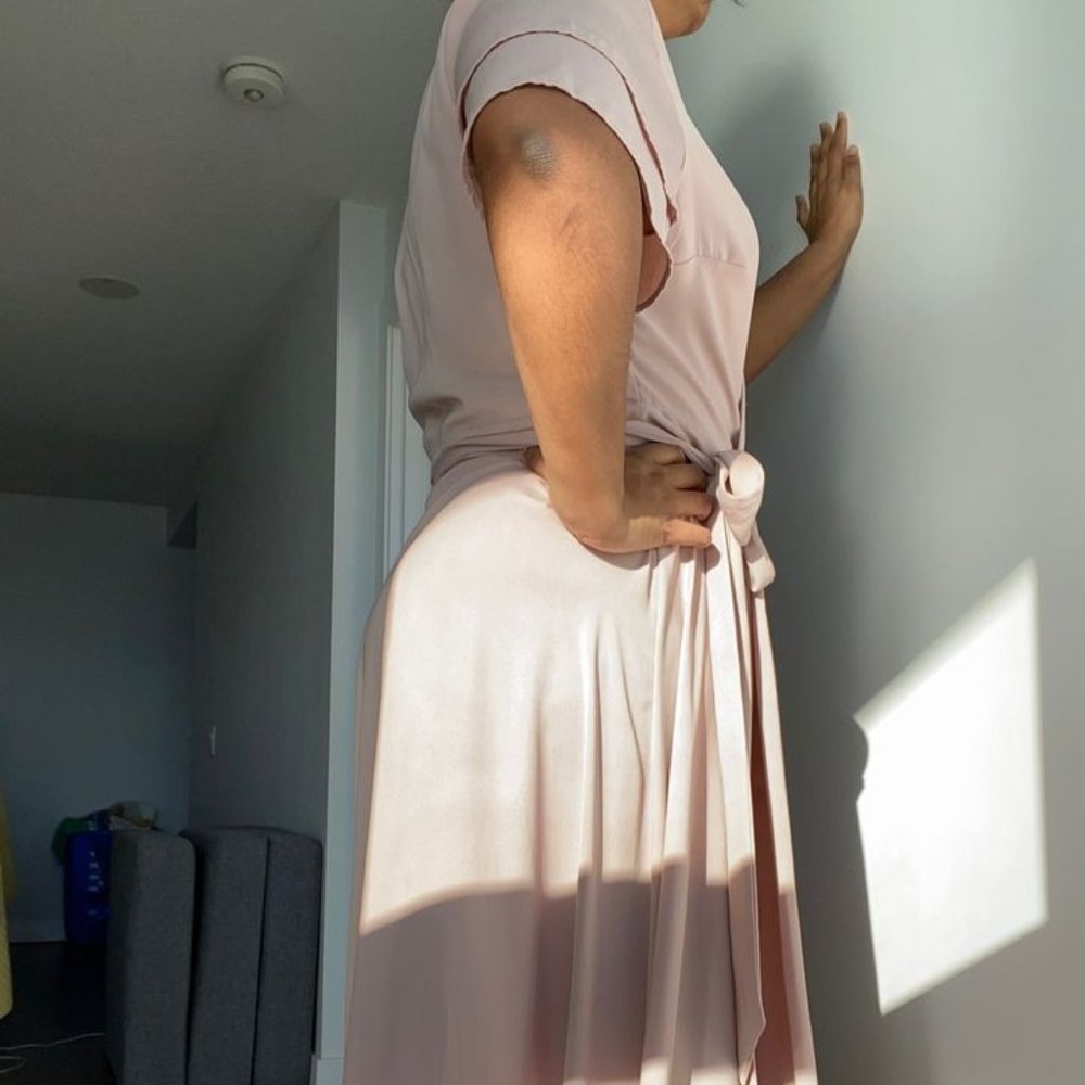 H&M Floor Length Dress Bridesmaid Dress / Wrap Dress for Wedding / Formal Wrap D